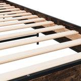 Bed Frame without Mattress Smoked Oak 90x190 cm Single 845629