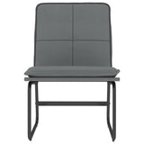 Lounge Chair Grey 54x75x76 cm Faux Leather 351333