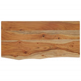 ZNTS Wall Shelf 60x30x2.5 cm Rectangular Solid Wood Acacia Live Edge 370236