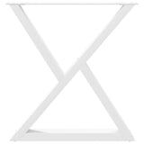 Dining Table Legs 2 pcs White 80x cm Steel 4012729