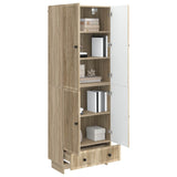 Cabinet Set 2 pcs Sonoma Oak 66 x 34.5 x 95 cm Engineered Wood 3416351