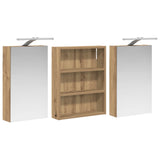 Bathroom Cabinet Set 3 pcs 100 x 10.5 x 50 cm Engineered wood 3403695
