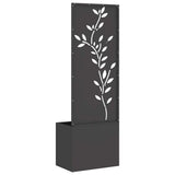 Garden Privacy Screen Black 50 x 32 x 150 cm Cold-rolled steel 876476