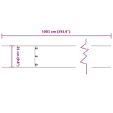 Lawn Edgings 10 pcs Black 25x103 cm Cold-rolled Steel 860166