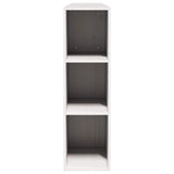 Headboard with Storage White 200 cm Solid Wood Pine 855619