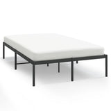 Metal Bed Frame without Mattress Black 120x190cm 350843