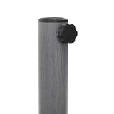 Parasol Base Dark Grey Wood look 48 x 48 x 32 cm 42010013