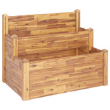 2-Tier Garden Planter 110x75x84 cm Solid Acacia Wood 46582