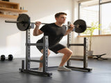 Adjustable Squat Rack with Plate Holders, 300 kg Load T3398P552662
