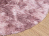 Shaggy Rug High Pile NAVARRA Dusty Pink 160x160 cm Polyester 4102913