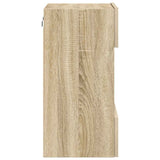 Wall Cabinets with LED Lights for TV 2 pcs Sonoma Oak 40x30x60.5 cm 837083