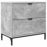 Bedside Table Concrete grey 63.5 x 36 x 61 cm Engineered wood 883467