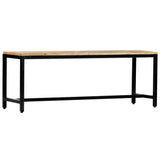 Dining Bench 120 cm Solid Rough Mango Wood 247814