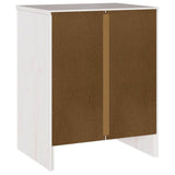 Coffee Table Drammen White 45 x 35 x 56 cm Solid Pine Wood 42003049
