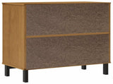 Sideboard "FLAM" 80x40x80 cm Solid Wood Pine 357827