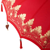 Balinese Parasol Red 215 x 215 x 260 cm Cotton and solid wood 3356899