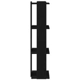 Bookcase 3-Tier Black 60x30x120 cm Engineered Wood 860266