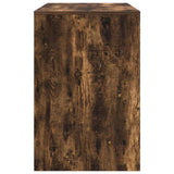 Desk with Shelf Smoked Oak 102 x 50 x 75 cm Engineered Wood 869542