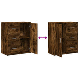 Sideboards 2 pcs Smoked Oak 60x31x70 cm Engineered Wood 3276557