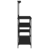 Baker's Rack Black 90x40x132 cm Engineered Wood and Metal 845416