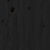 Bed Frame without Mattress Black Solid Wood 200x200 cm 3105819