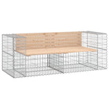 Garden Bench Natural wood Solid Pine wood, Galvanised steel 3196236