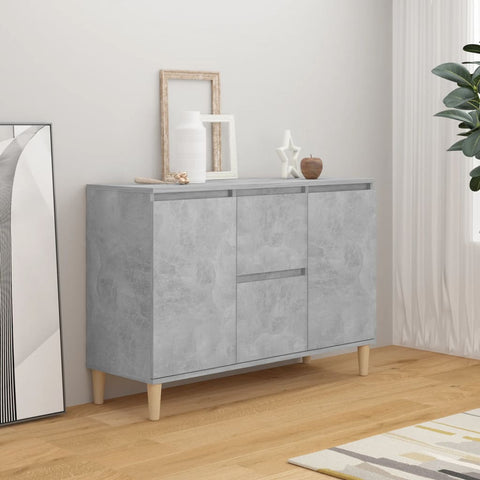 ZNTS Sideboard Concrete Grey 101x35x70 cm Engineered Wood 806107