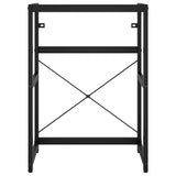 Bathroom Washbasin Frame Black 59x38x83 cm Iron 338500