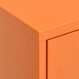 Storage Cabinet Orange Steel Medium Fully Extendable 336156
