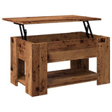 Coffee Table Old Wood 79x49x41 cm Engineered Wood 856928