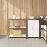 Kitchen Storage Set HATTEM 2 pcs White Cold-rolled Steel 3392660