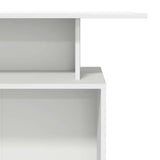 Reception Desk White 100x40x104 cm Engineered Wood 859051