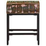 Side Table Multicolour Solid reclaimed wood 40x30x51 cm 338473