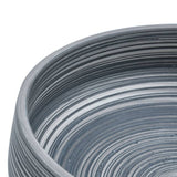 Countertop Basin Grey Round 41x14 cm Ceramic 155066
