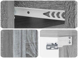 Wall-Mounted Bedside Cabinet 2 pcs Grey Sonoma Engineered Wood 898288