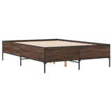 Bed Frame without Mattress Brown Oak 120x190 cm Small Double 3279821