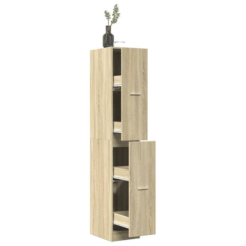 Apothecary Cabinet Sonoma Oak 30x41x174.5 cm Engineered Wood 3309629