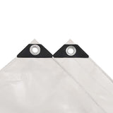 Tarpaulin 650 g/m 5x6 m White 144913