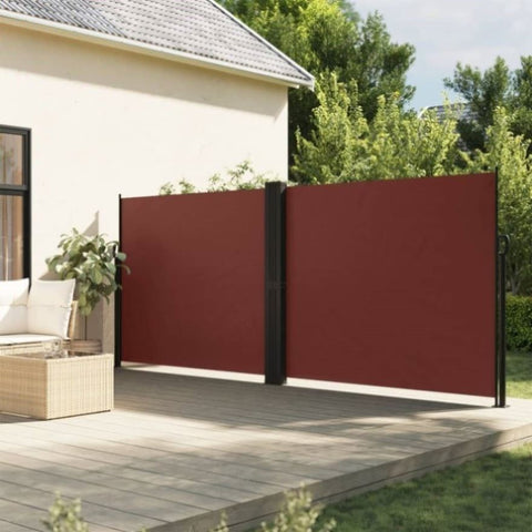Retractable Side Awning Brown 160x1200 cm 4004824