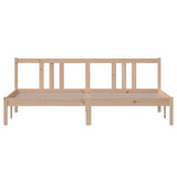 Bed Frame without Mattress Solid Wood 180x200 cm Super King Super King Size 814899
