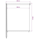 Outdoor Roller Blind 205 cm White 43476
