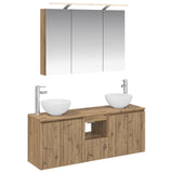 Bathroom Cabinet Set 4 pcs Artisan Oak 100 x 14.5 x 70 cm 3406342