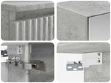 Bathroom Furniture Set 4 pcs Concrete Grey 3407418
