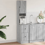 Kitchen Cabinet Grey Sonoma 35x50x180 cm Engineered Wood 840763