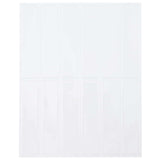 Rectangular Tile 50 pcs White 29 x 23 x 0.08 cm 42021265