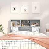 Headboard Cabinet Grey Sonoma Engineered Wood Headboard Cabinet 817247