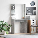 Desk Concrete Grey 78.5 x 37 x 154.5 cm Engineered Wood 869341