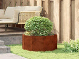 Planter Rusty 60 x 60 x 35 cm Weathering Steel 883744