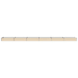 Raised Garden Bed Ivory 600 x 80 x 24 cm cold-rolled steel 8006535