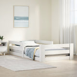 Bed Frame without Mattress White 80x200 cm Solid Wood Pine 855679